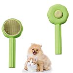 cat brush Pet Hair Cleaner Brush, Pet Combing Brush with Hair Removal Button, pet hair remover washing machine Cute Cat Brush Dog Brush, Reusable kitten Grooming Hair Brush pet brush