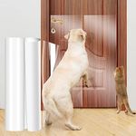 Uross Door Protector from Dog Scratching- 43CM X500CM Cat Scratch Furniture Protector, Dog Door Protector Scratch Guard, Transparent Self Anti-Scratch Cat Furniture Protector Tape for Window