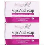 Brilliant Skin Essentials Kojic Acid Skin Brightening Soap Bar (2 x 135 Grams) Pack of 2 Beauty Soap Bars