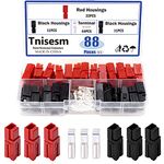 Tnisesm 22 Pair 30AMP Power Pole Connectors, Red Black Quick Disconnect Connect Battery Connector Modular Power Connectors Sets