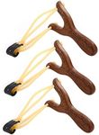 RWHXRWY Wooden Slingshot Toy Slingshot for Kids Hunting Slingshot for Adults for Outdoor Hunting Catapult Game Children Adult Hunting 3 Pack