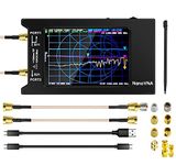 GOOZEEZOO NanoVNA-H4 Vector Network Analyzer with 9 SMA Calibration 10KHz-1.5GHz HF VHF UHF Antenna Analyzer Measuring S Parameters, Voltage Standing Wave Ratio, Phase, Delay, Smith Chart(4 inch)