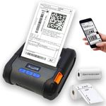 PeriPeri 3Inch Heavy Duty BT Receipt + Label Thermal Printer, Inkless Bluetooth Portable Printer for Print Labels Receipt Bill Compatible with iOS, Android & Windows PC (3inch Heavy Duty)