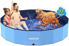 VISTOP Jumbo Foldable Dog Pool, Har