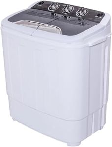 PYRAMIDEA Lavatrice Portatile da Campeggio Capacità 5 Kg Funzione Centrifuga Colore Bianco LC-501