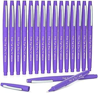 Lelix Felt Tip Pens, 15 Purple Pens, 0.7mm Medium Point Felt Pens, Felt Tip Markers Pens for Journaling, Writing, Note Taking, Planner, Perfect for Art Office and School Supplies