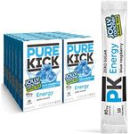 PURE KICK Energy Singles To Go Drink Mix, Jolly Rancher Blue Raspberry, Includes 12 Boxes with 6 Packets in each Box, 72 Total Packets