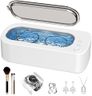 OSLTWI Ultrasonic Jewelry Cleaner Machine: 48KHz Ultra Sonic Cleaner for Jewelry,Eyeglass,Rings,Watch Band,Dentures,with Dual Cleaning Modes,350ML 304 Stainless Steel Tank,Gift for Wife,Mom,Daughter
