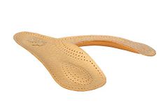 Orthotic 3/4 Leather Insoles with Longitudinal and Transverse Arch Support, Orthopedic Shoe Inserts for Men and Women, Kaps Bolero (37 EUR / 4 UK/Women)