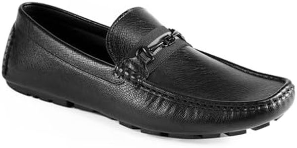 GUESS Men's Aarav Driving Style Loafer, Black 003, 13