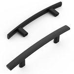 Amerdeco 25 Pack Matte Black 3 Inch(76mm) Hole Centers Kitchen Cabinet Pulls Hardware Kitchen Handles for Cabinets Cupboard Handles Drawer Pulls ZH0003…