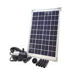 10W Solar Water Pump KIT: DC Brushless Submersible Water Pump 186 GpH with 18V 10W Solar Panel for Solar Fountain, Fish Pond, and Aquarium (No Backup Battery)