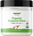 Nutricost Pantry Organic Cassava Flour (1.5 Pound Bottle) Gluten Free, Non-GMO, Vegan Pure Powder For Baking, Cooking, Etc.