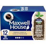 Maxwell House French Vanilla Coffee 100% Compostable K Cup Coffee Pods, 108g