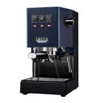Gaggia Classic E24 Evo Pro Manual Espresso Coffee Machine Maker with Brass Boiler & Solenoid Valve - Classic Blue
