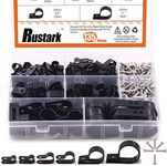 Rustark 135 Pcs 6 Size Black Nylon 