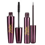 Dazller Eterna Black Eye Combo - Mascara, 15g + Eyeliner, 7.5g, Matte Finish, Water-Proof, Smudge-Proof, Long Stay, Infused with Herbal extracts, Vegan