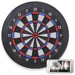 DARTSLIVE Home with Online Electronic Soft Tip Dart Board,15,5inch and Tough Segments,black