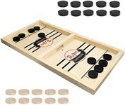 Fast Sling Puck Game | Paced Slingpuck Winner Fun Toys Board Game | Party Game and Gift Idea for Adults & Kids Children (Large Size)