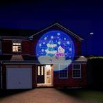 AJ Spotlight Projector Distance 10-15M Christmas Decorations Outdoor light projector water proof Santa, Snowman (Snowman)