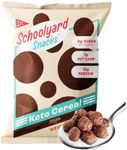 Schoolyard Snacks 12 Pack Keto Cereal Low Carb Sugar Free Cereal (Cocoa) - 13g High Protein Cereal Low Carb Low Sugar Keto Breakfast & Snack - Healthy Food Low Carb Cereal & No Sugar Cereal