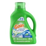 Gain Laundry Detergent Liquid, Blissful Breeze Scent, 88 fl oz, 61 Loads, with Aroma Boost