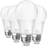 Volxon A19 LED Light Bulb, E26 LED Bulb 60w Equivalent, Bright Light Bulb 850LM, Non-Dimmable, Cool White 6000K, Standard E26 Base, CRI 85+, No Flicker, ETL Listed, 4 Pack