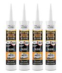 Ziollo RV Flex Repair Caulking Lap Sealant - Self Leveling EPDM Sealant for Rubber Roofs on Motorhomes, Trailers, Campers (White, 4-10 oz Tubes of RV Caulk)