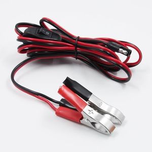 8FT 16AWG SAE Battery Connector Wire Harness, with On/Off Switch Alligator Clips Sprayer Parts Use On Lawn and Garden and Pull Behind Spreader Sprayer Pump 12 Volt Sprayer Parts Extension Cable.