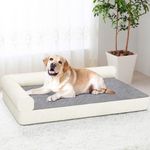 Advwin Orthopedic Dog Bed for Large Dogs - Waterproof Dog Sofa Beds X Large, Memory Foam Pet Couch Bed with Removable Washable Cover, Waterproof Lining and Nonskid Bottom