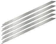 12-Inch Stainless Steel Frozen Meat Bone Cutting Saw Blades for Reciprocating and Sawzall Saws - 5 Pack - Caliastro