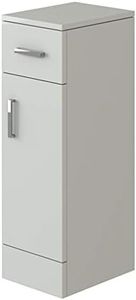 VeeBath Linx Free Standing Bathroom Cabinet White High Gloss Vanity Storage Cupboard Furniture Unit - 250 x 300mm