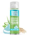 Bombay Shaving Company Sensitive Shaving Foam,266 ml (33% Extra) with Aloe Vera & Oats (Aloe Vera)