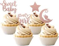 36 PCS Baby Shower Girl Cupcake Top