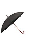 SAMSONITE Wood Classic S - Man Auto Open Stick Umbrella, 98 cm, Black (Black)