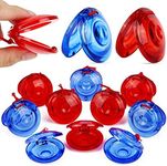 PROLOSO 24 Pcs Finger Castanets for Kids Plastic Musical Instrument Rhythm Toys Party Favors Supplies Bulk