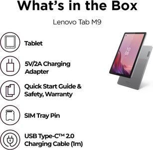 Lenovo Tab M9 Tablet, 64GB – Arctic Grey