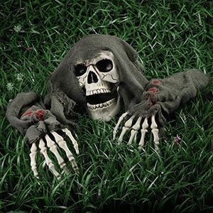 Halloween Skull Decoration Arms Stakes for Indoor and Outdoor Garden Skull and Skeleton Lawn Graveyard for Halloween Decoration