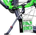 RBRL Universal Bicycle Kickstand, Suitable for 24 26 27.5 700c 28 29 inch Bicycles,Height-Adjustable Aluminum Alloy Bike Kickstand for Mountain Bikes/Road Bikes/BMX