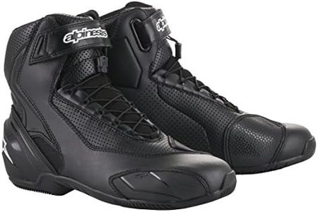 Alpinestars SP-1 v2 Vented Mens Motorcycle Street Road Riding Shoe (46 EU, Black Black)