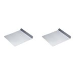 KitchenCraft KC2BK8 Non Stick Baking Sheet, Double Layer, 34 x 32 cm, Silver (Pack of 2)