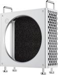 ULANZI QT01 Aluminum Case for 2024 Mac mini M4/M4 Pro, Small Form Factor Gaming PC Case, Mesh Panel Heat Dissipation Aluminum Mount Rack, Anti-Scratch Shockproof Portable Small Standing Cabinet