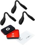 OWORK 3 Pairs Ultra Soft Silicone Sunglass Nose Pads for Oakley Radar Path/Radar Pitch/Radar Range/Radar XL/Radar Edge OO9184, Push-in Anti-Slip Glasses Nose Piece Replacement Kit Black