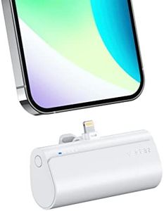 VEGER Batteria esterna 5000 mAh, 20 W PD, mini batteria portatile di ricarica rapida, power bank piccola carina, compatibile con iPhone 14/13/12/11/X/8/7, Airpods (Bianco)