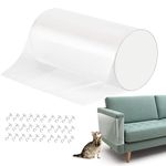 VavoPaw Cat Anti-Scratch Deterrent Tapes, 9.8ft./3m Cat Furniture Cloth Couch Scratch Protector, Cat Training Tape Sticky Paw Pads for Protecting Cloth Couch, Door, Not Applicable to Any Leather Sofa