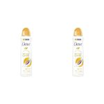 Dove Advanced Care Go Fresh Passion Fruit & Lemongrass Scent Anti-perspirant Deodorant Spray with Triple Moisturising technology aerosol for 72 hours of protection 150 ml (Pack of 2)