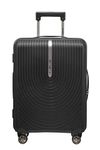 Samsonite Trolley Bag for Travel for Men Women | Hi-Fi 55 Cms Polyester Hardsided Cabin 8 Wheels Trolley Bag | Travel Bag for Luggage | Spinner Suitcase for Travel Bag for Luggage, Black