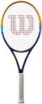 Wilson Profile Adult Recreational Tennis Racket - Grip Size 2 - 4 1/4", Blue/Orange