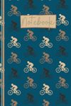 Cycling Notebook: Cute Cycling Lined Journal, The Perfect Novelty Cycling Gift for a Cyclist or Cycling Enthusiast - Blue