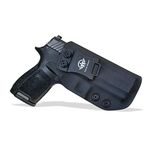 Sig P320 Holster IWB Kydex for Sig P320 Full Size / P320 Carry / P320 Compact Medium Pistol Case - Inside Waistband Carry Concealed Holster Sig P320 Gun Accessories (Black, Right)